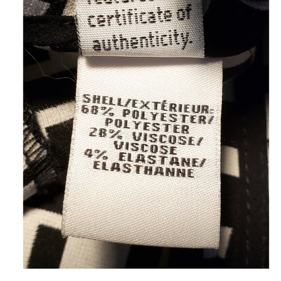 DVF Diane Von Furstenberg A-line Skirt Size-4 Multicolor Black & White - Picture 6 of 9